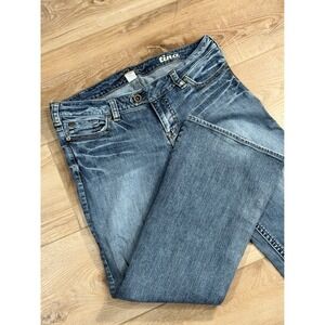 Silver Jeans Co Tina Mid‎ Rise Slim Bootcut Blue Denim Jeans Mens 34 Medium Wash